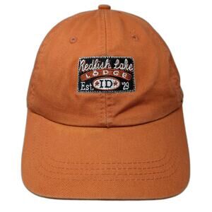 Ahead Extreme Redfish Lake Lodge Idaho Patch Baseball Cap Hat Orange One Size